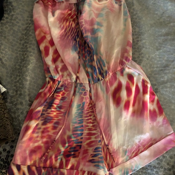 Marciano Pants - Marciano pink silk romper size xs